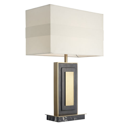 Halen Marble & Antique Brass Table Lamp Sophisticated Design