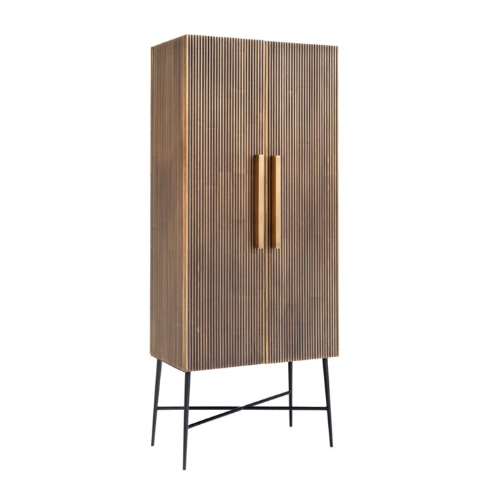 Inessa Iron Wood Cabinet Rustic and Sophisticated 