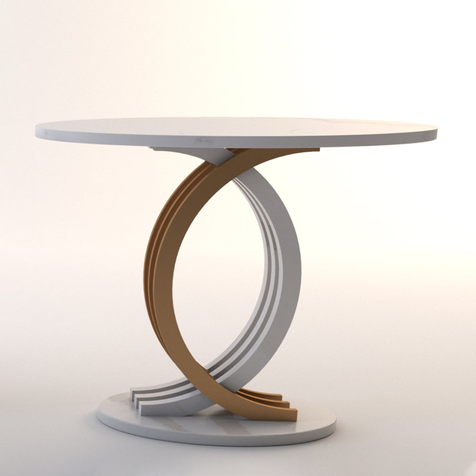 Legato Quartz Curved Lamp Table