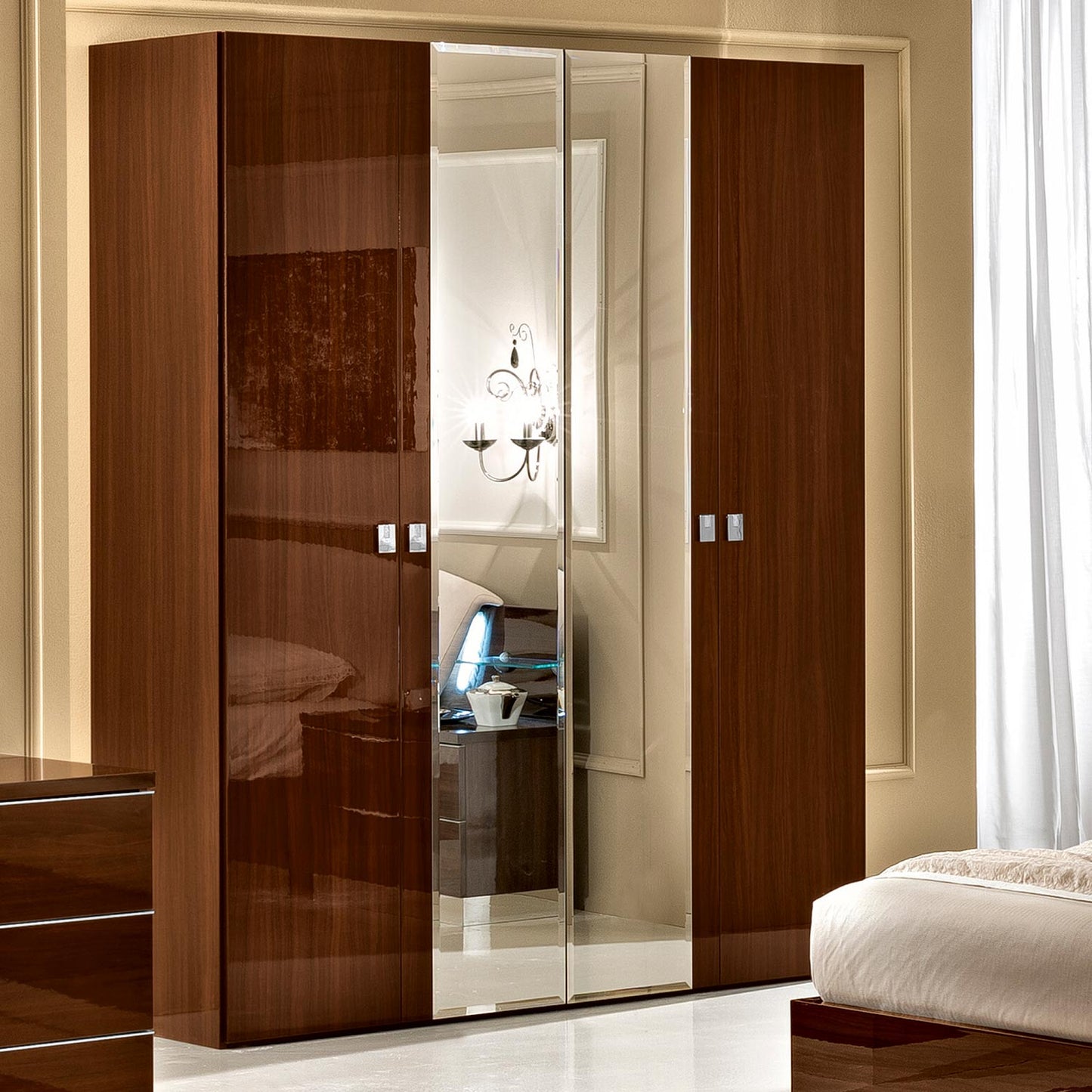 Caligula Mirrored Wardrobe  - Various Colours & Sizes