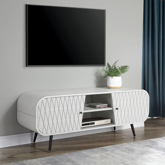 Zerenda Grey TV Cabinet Sleek and Modern Design