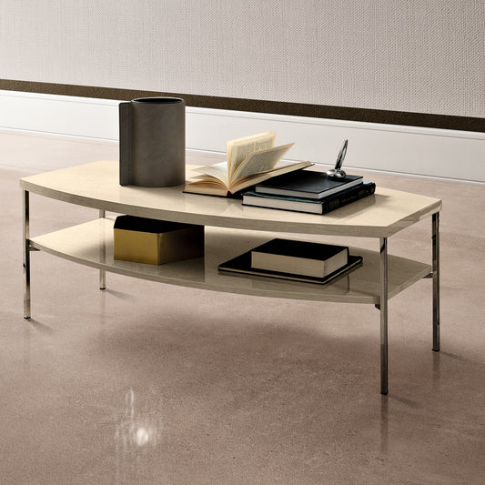 Abrianna Tia Ivory Birch Coffee Table