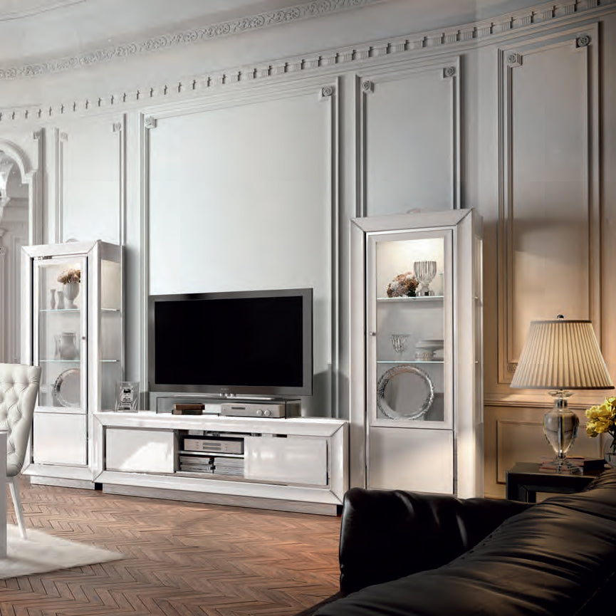 Bianca White 1 Door Display Unit