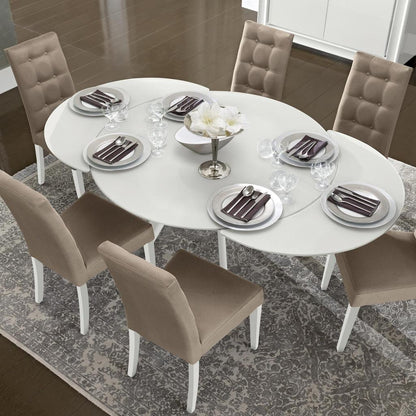 Caligula White 1.2m Extending Dining Table