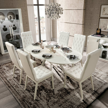 Caligula White 1.2m Extending Dining Table