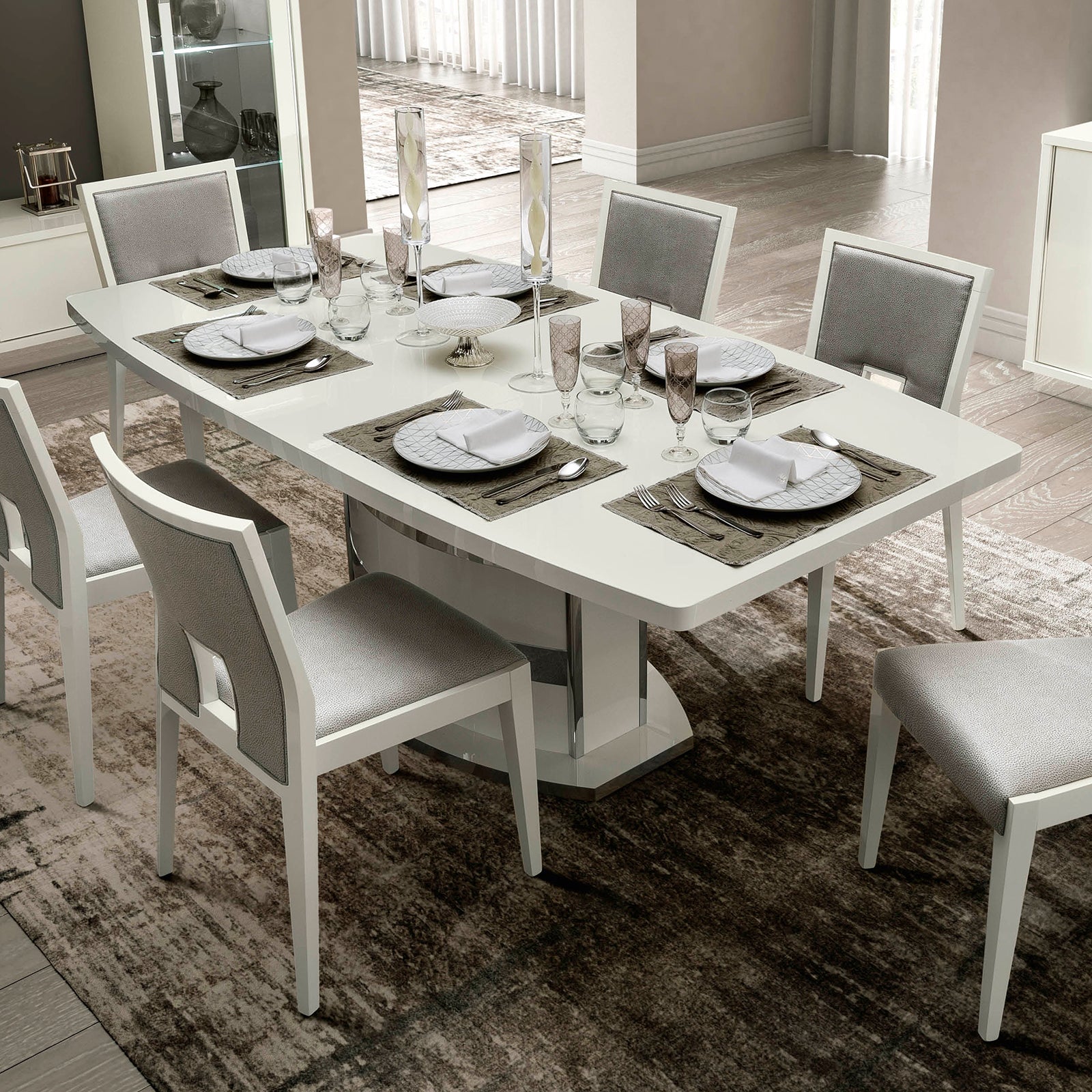 Bianca White Extending Dining Table - Various Sizes