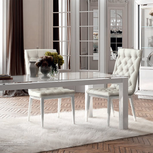 Capitonne High Gloss Dining Chair