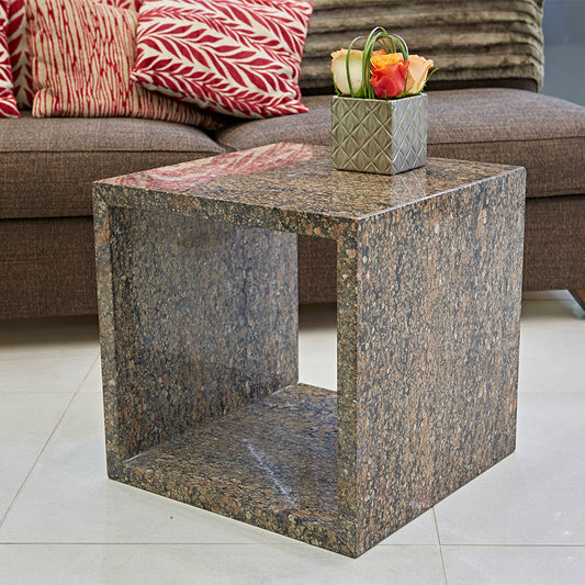 Cubo Coral Gold Granite Coffee Table