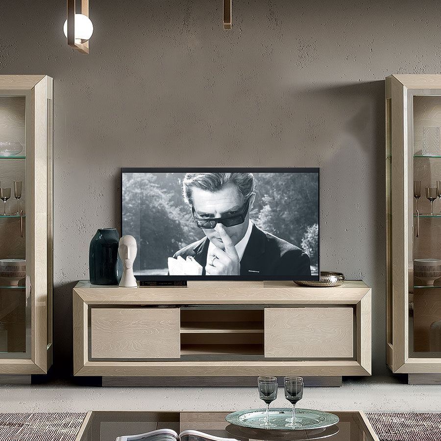 Tv Base Unit Elisio 2 Door TV Base Unit | Italian Furniture | Bespoke TV cabinet | F ...