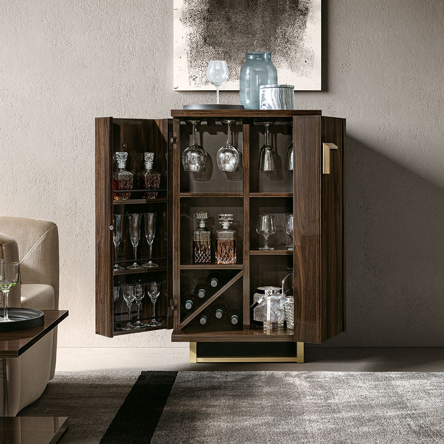 Florentina Walnut Patrizio 2dr Bar Unit