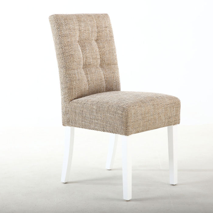 Moby Oatmeal Tweed Waffle Back Dining Chair - Various Leg Options