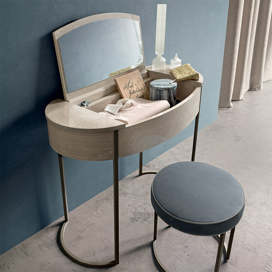 Romeli Ivory Birch Dressing Table (with flip up mirror)