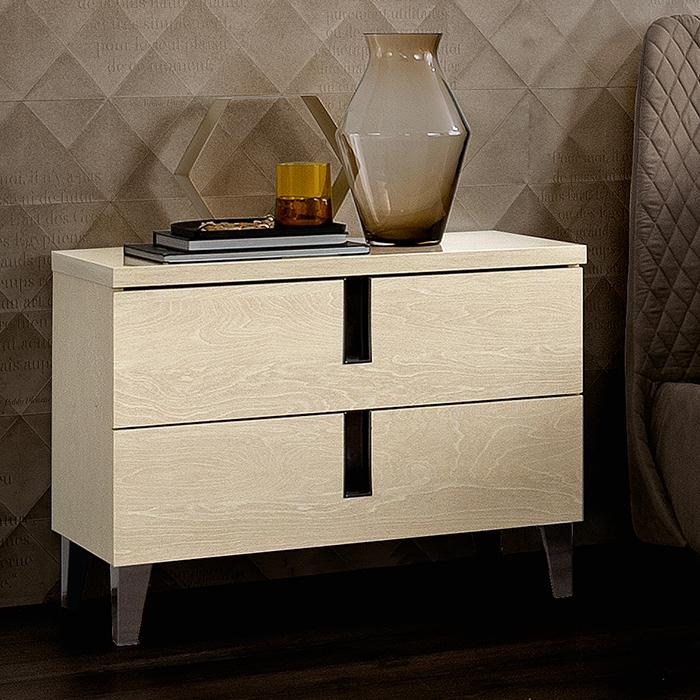 Abrianna Maxi Ivory Birch Bedside Drawers