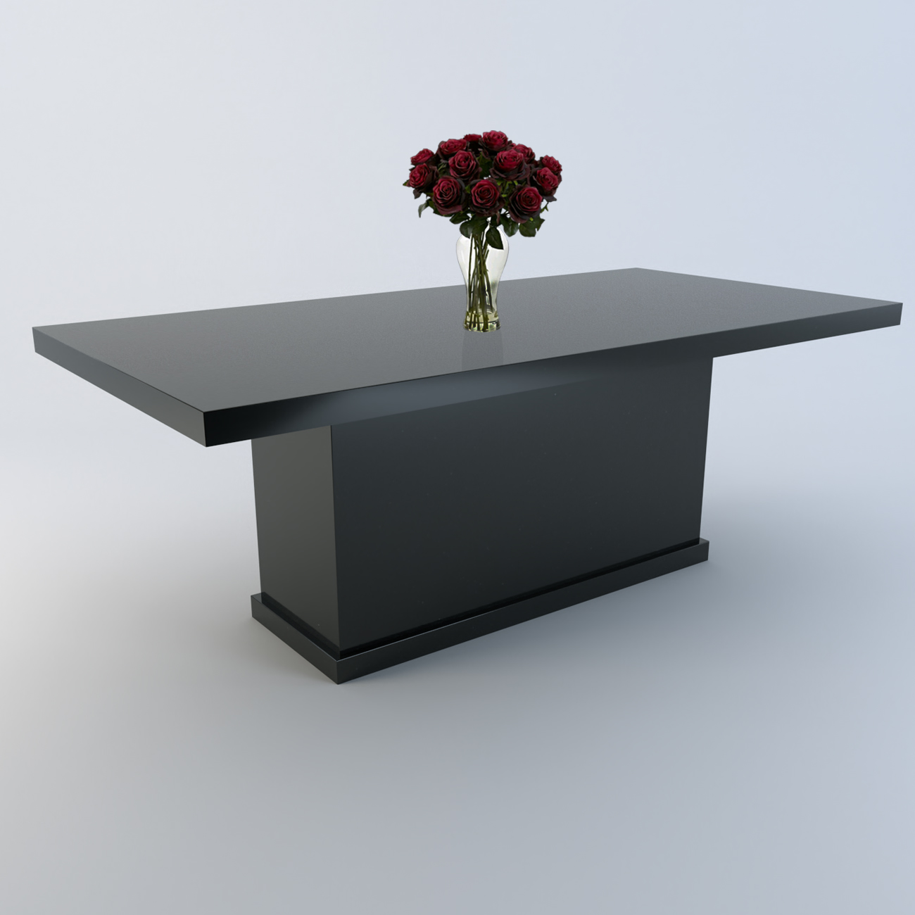 Athena 2.4m Steel Grey Granite Dining Table