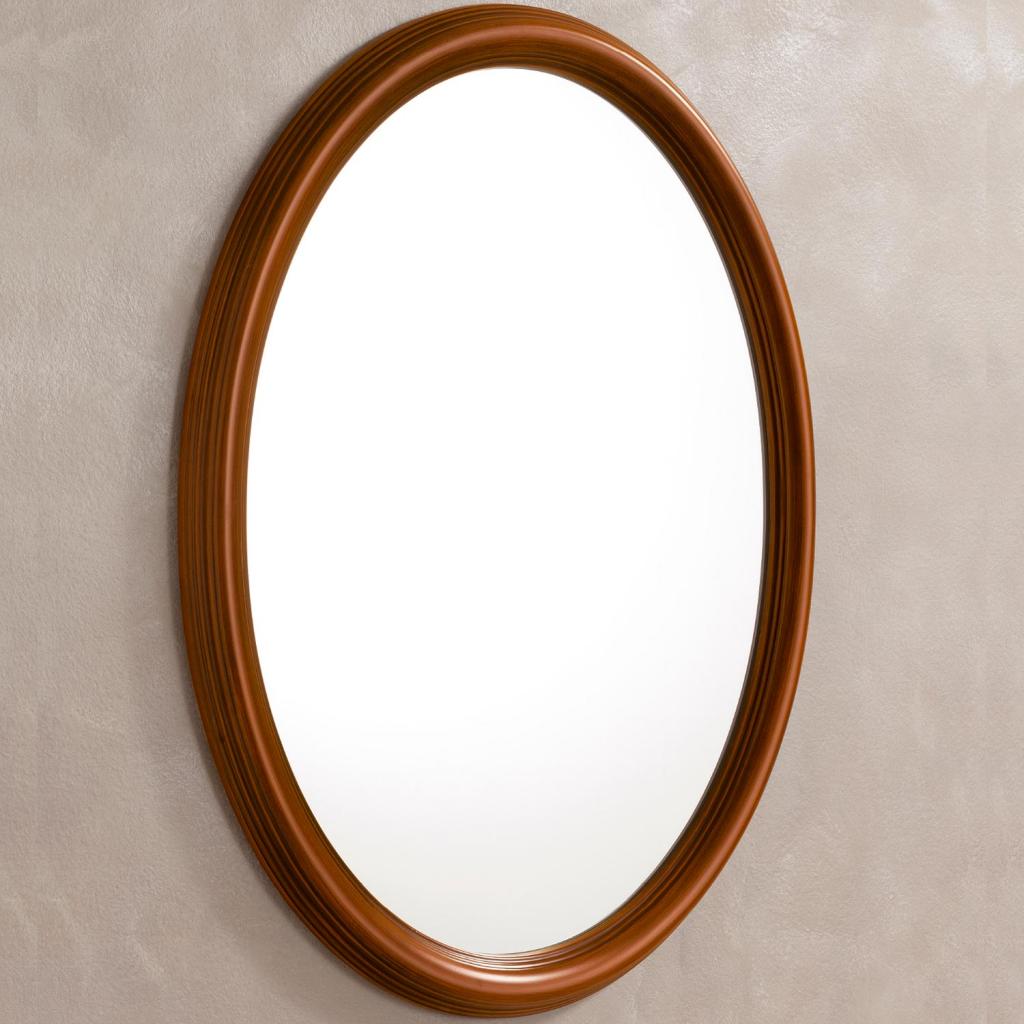 Treviso Ivory Ash Oval Mirror