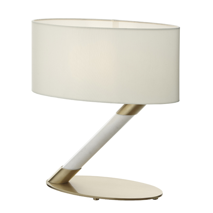 Chloe Marble Antique Brass Table Lamp