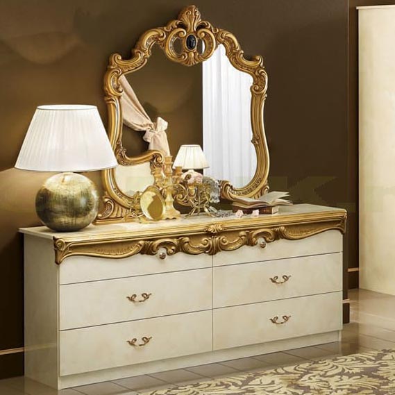 Bellissima Black & Gold Chest of Drawers
