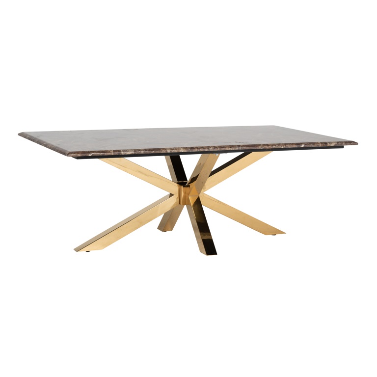 Cidwell Marble & Gold Coffee Table