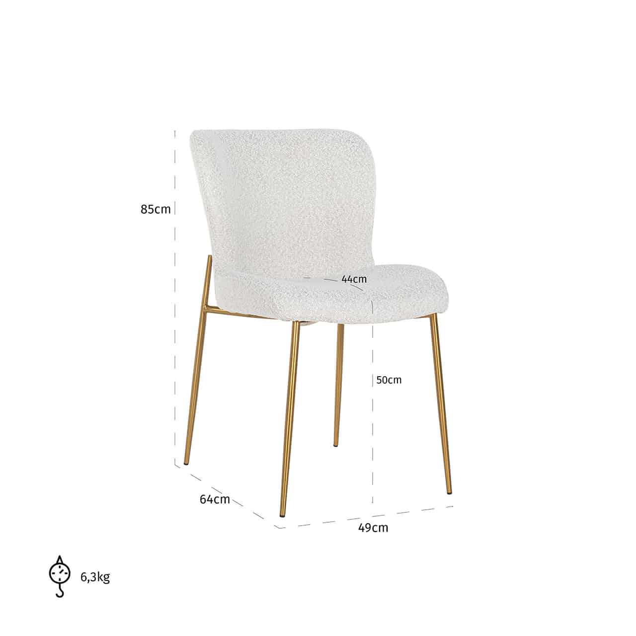 Owyn Khaki Velvet Dining Chair
