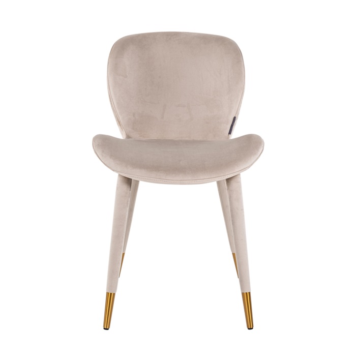 Solo White Chenille Dining Chair