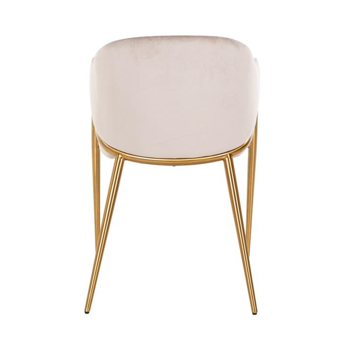 Gildo Khaki Velvet Dining Chair