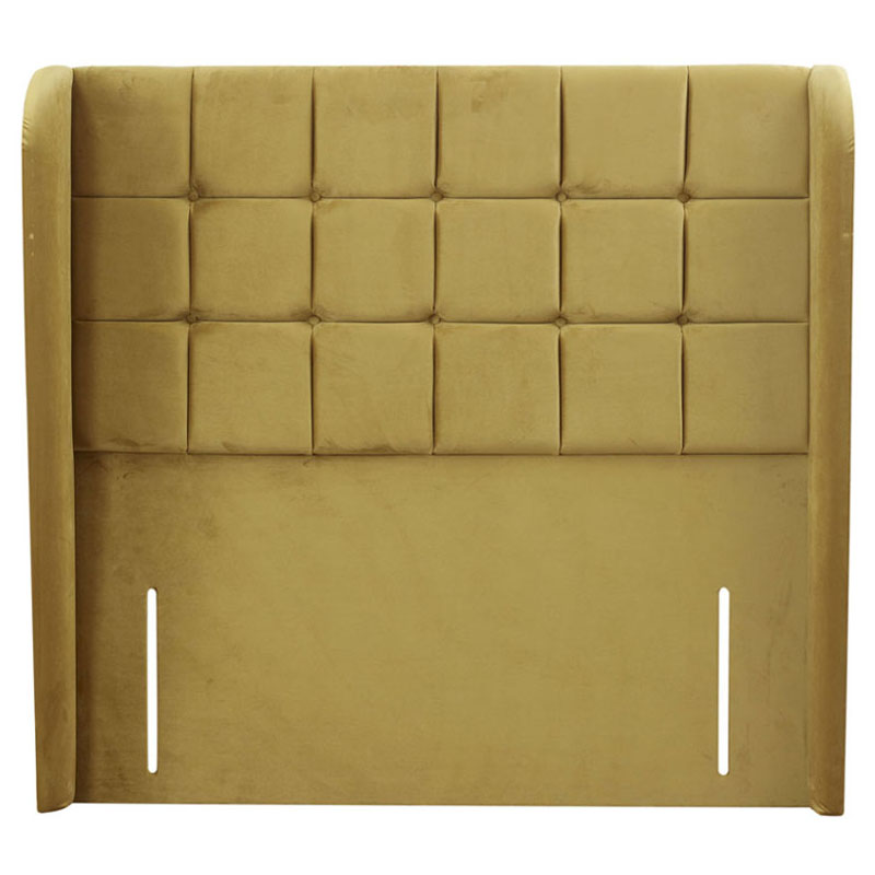 Charisma Buttoned Winged Headboard - Various Colours & Sizes