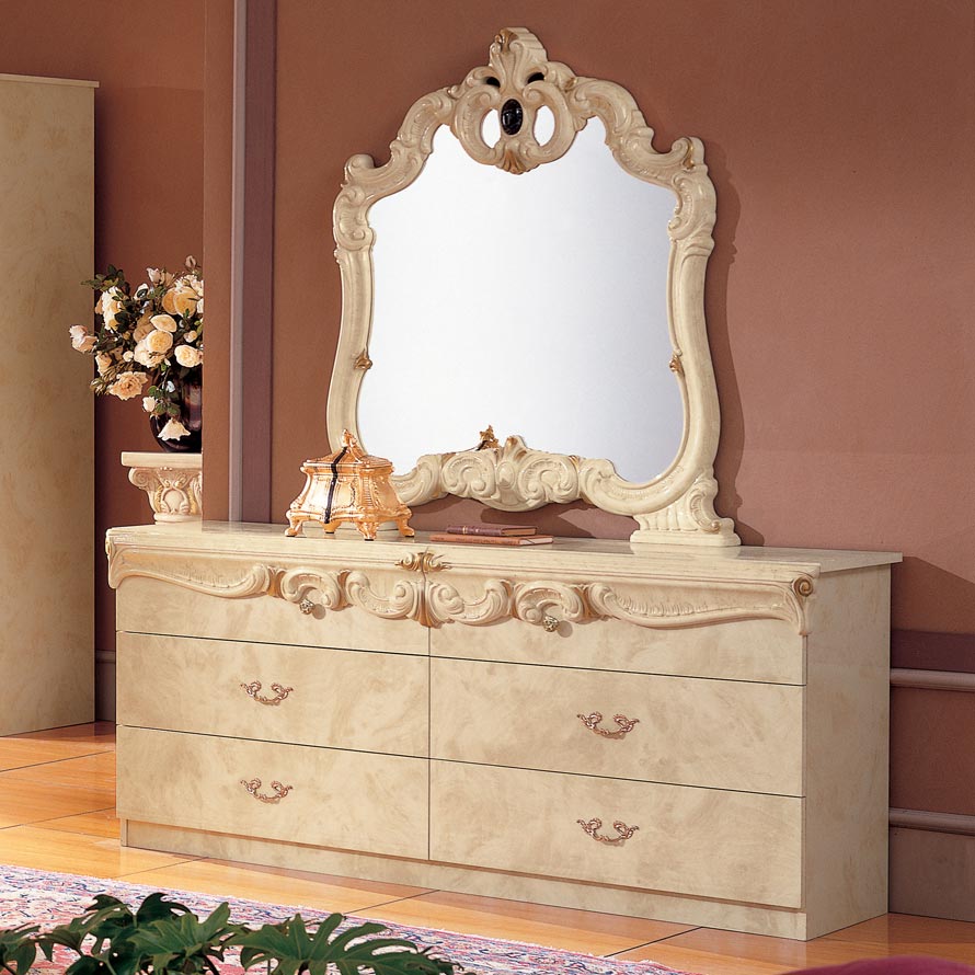 Bellissima Ivory & Gold Chest of Drawers
