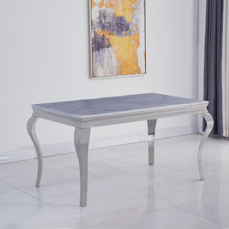 Liyana White 1.6m Marble Dining Table