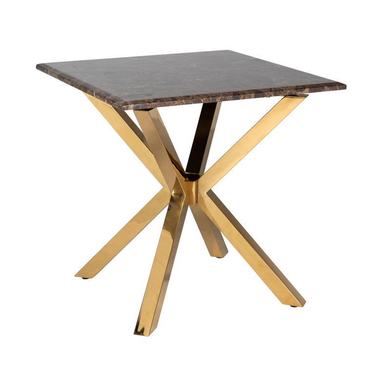 Cidwell Marble & Gold End Table