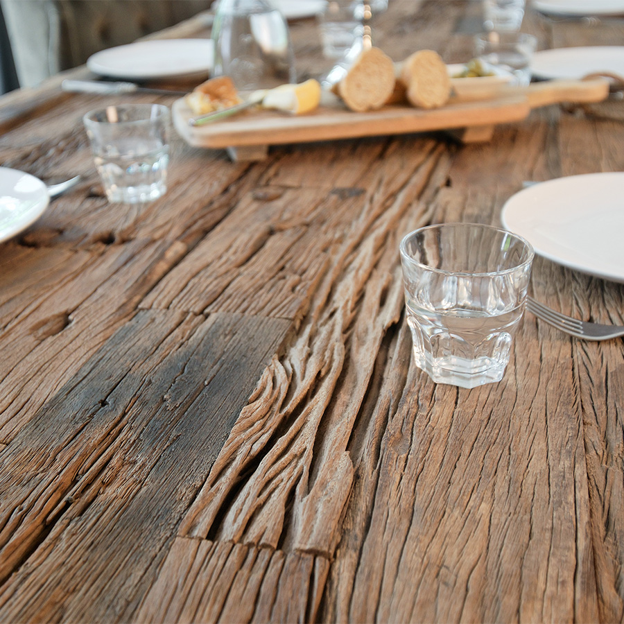 Karmal 2m Eco Wood Black Dining Table