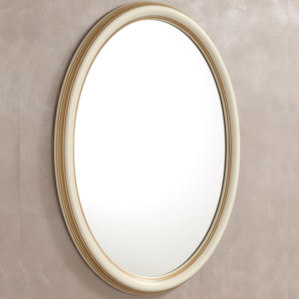 Treviso Cherry Wood Oval Mirror