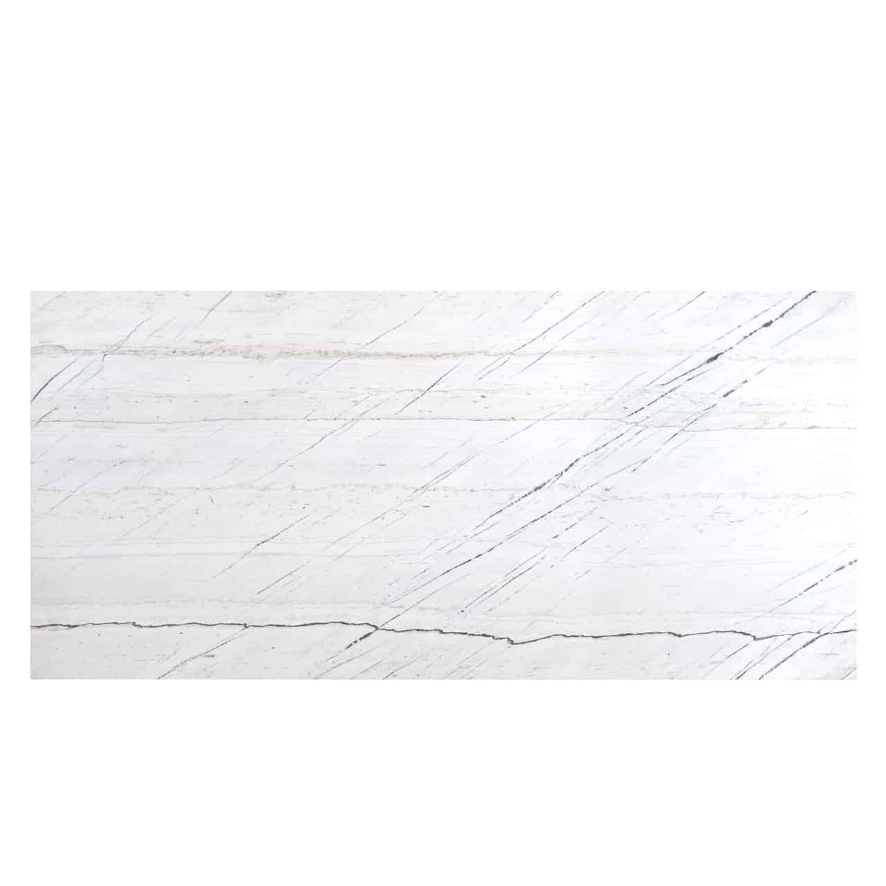 Lexi 2m White Marble Dining Table