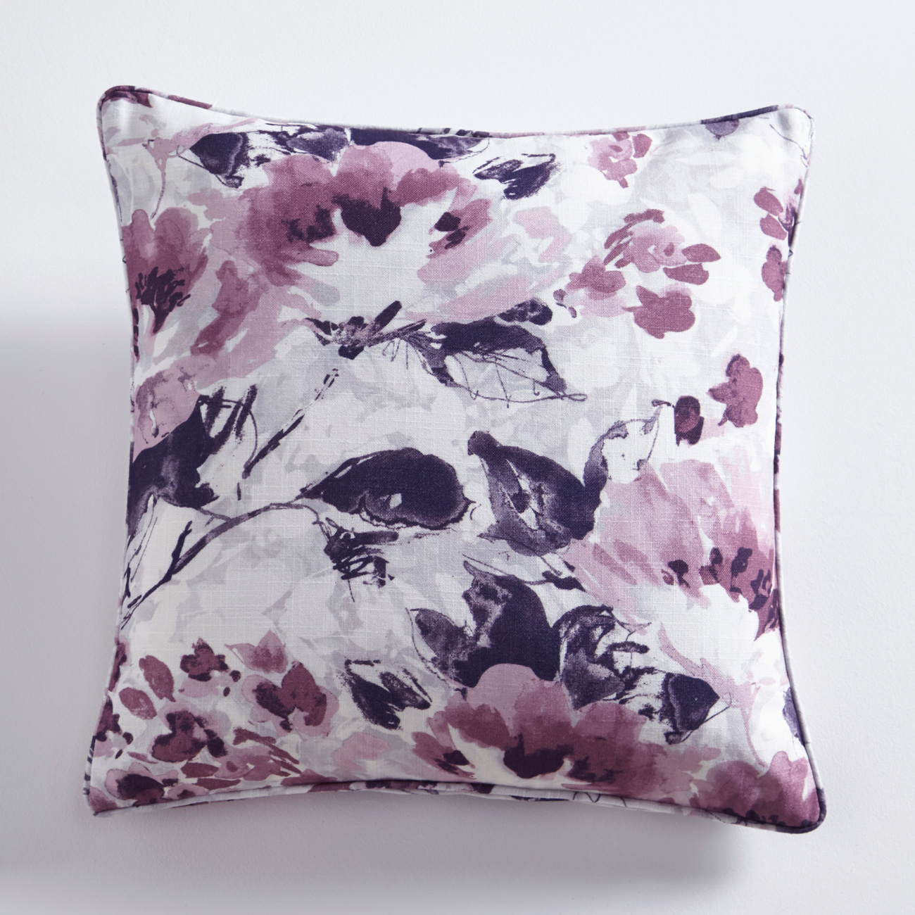 Casey Heather Floral Square Cushion
