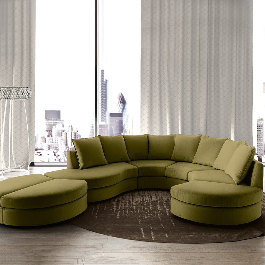 Nareso 2.7m x 3m Curved Modular Sofa
