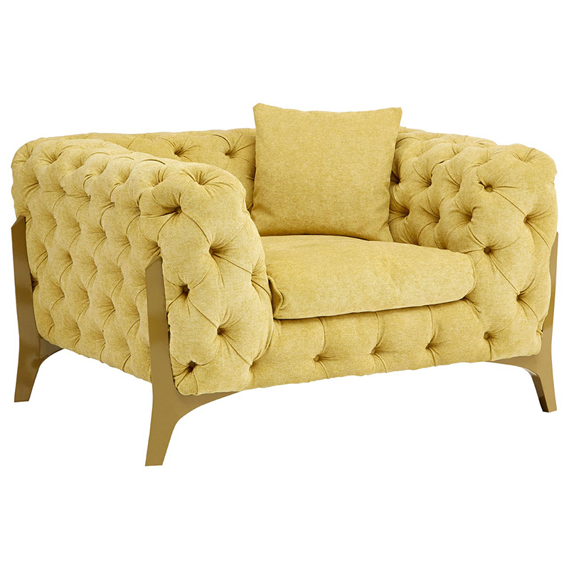 Ellena Citron Fabric Deep Buttoned Armchair