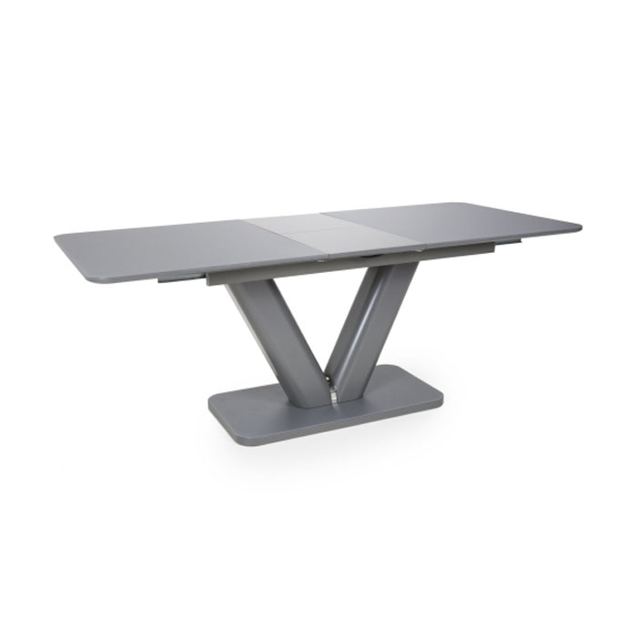 Venus Extra Large Extendable Grey Tempered Glass Dining Table