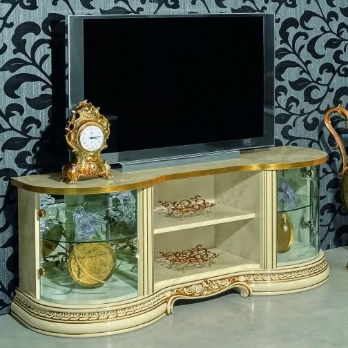 Varazze Ornate Gold & Ivory Mini TV Cabinet